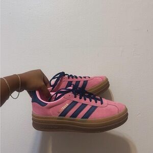 adidas gazelle bold pink glow 🎀💗🍒
